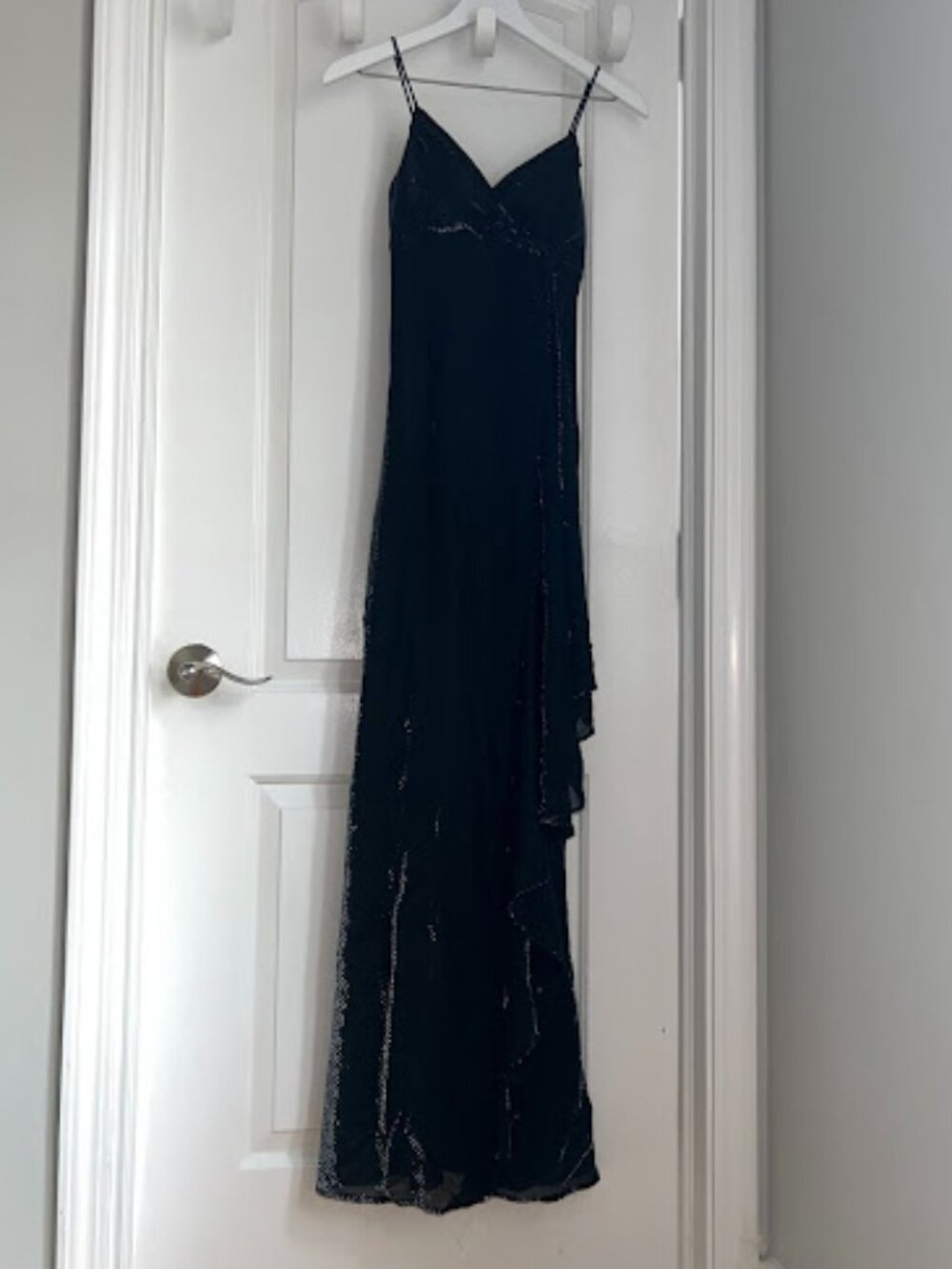 Charlotte Russe Vintage 90s/Y2K Prom/Evening Dress, Black Shimmer - Size 4